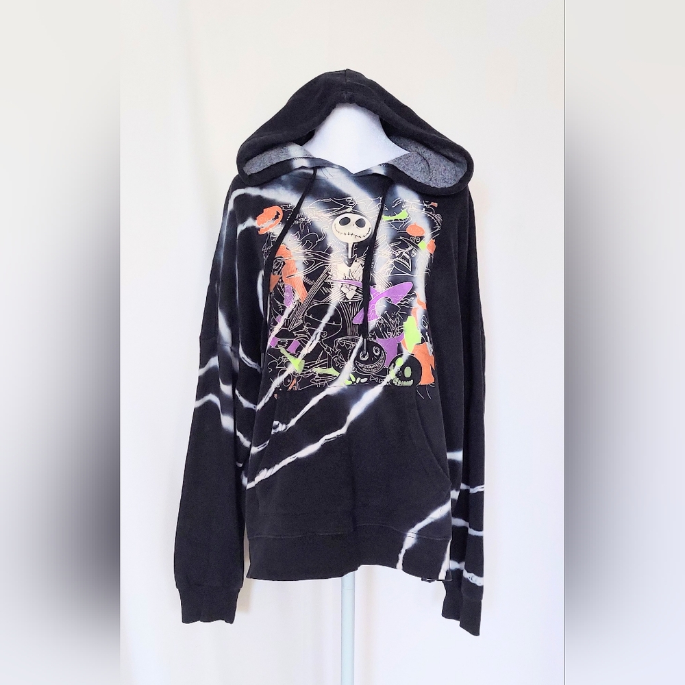 Disney Nightmare Before Christmas Graphic Hooded Sweatshirt Size Adult Large